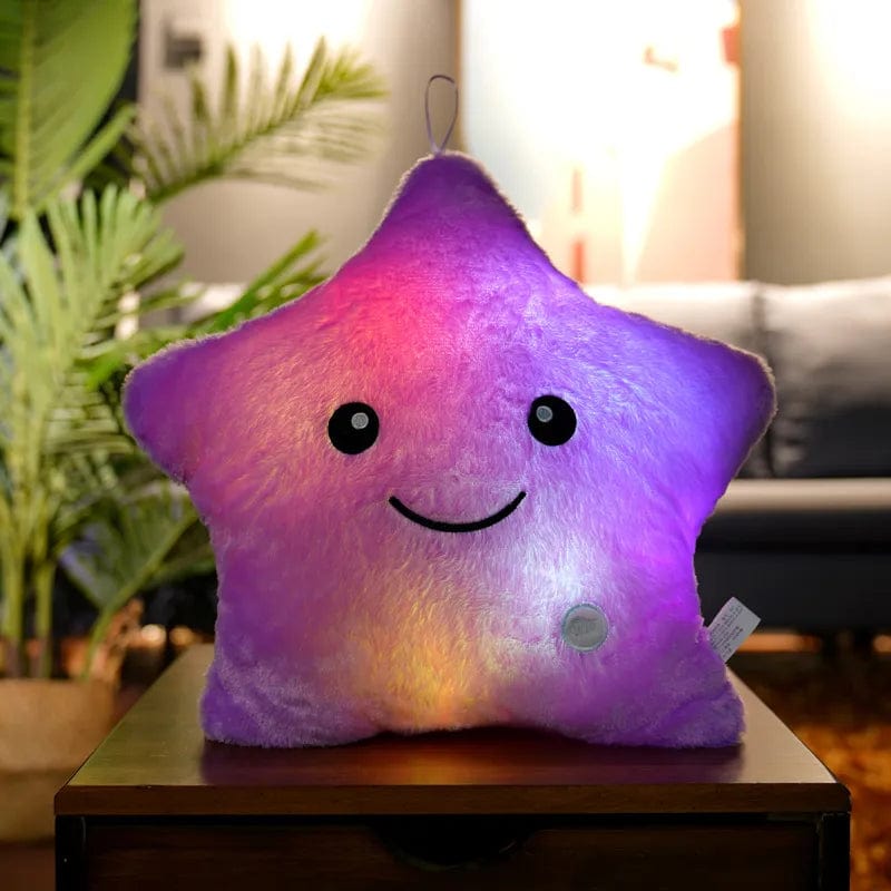 Veilleuse Étoile Peluche Violet NemiLum