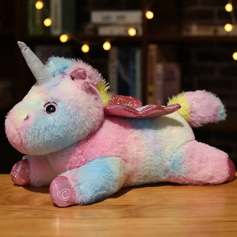 Veilleuse Licorne Peluche Multicouleurs NemiLum