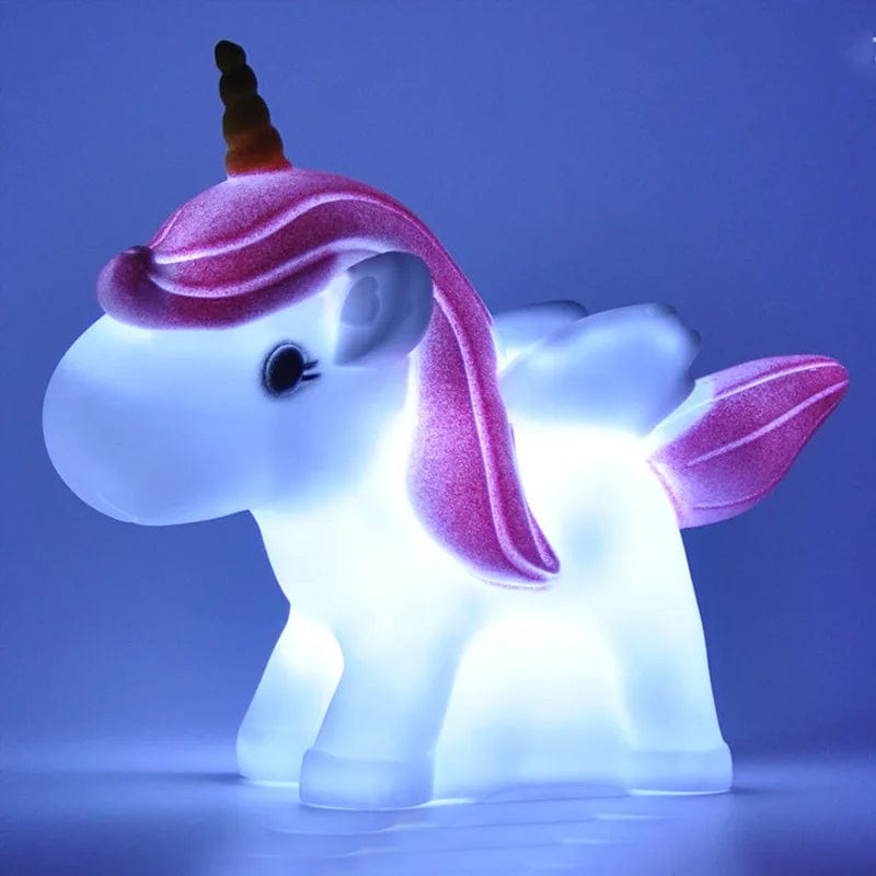 Veilleuse Licorne Petite Blanc NemiLum