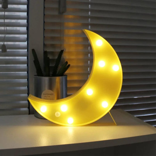 Veilleuse Lune Led Jaune NemiLum