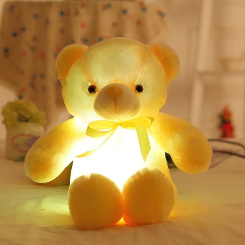 Veilleuse Ours Peluche Jaune / 32cm NemiLum