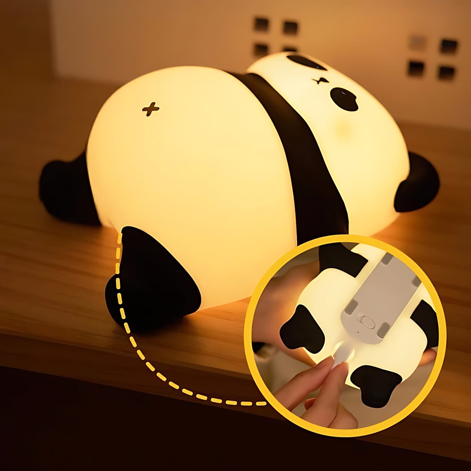 Veilleuse Panda Allongé Led NemiLum