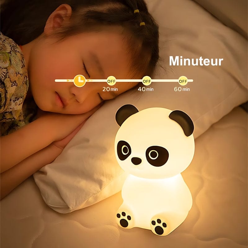 Veilleuse Panda Assis Silicone Led NemiLum