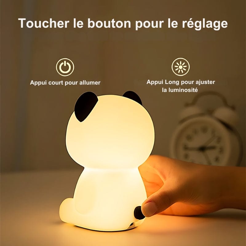 Veilleuse Panda Assis Silicone Led NemiLum