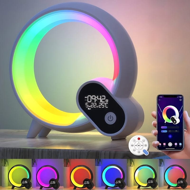 Veilleuse Réveil Intelligent Rgb Musical Blanc NemiLum