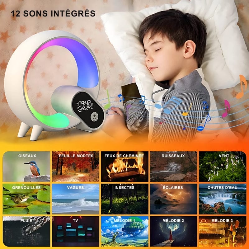 Veilleuse Réveil Intelligent Rgb Musical NemiLum