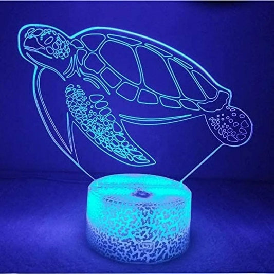 Veilleuse Tortue Lampe 3D Craquée NemiLum