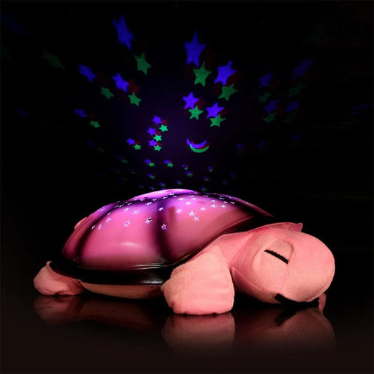 Veilleuse Tortue Peluche Rose NemiLum